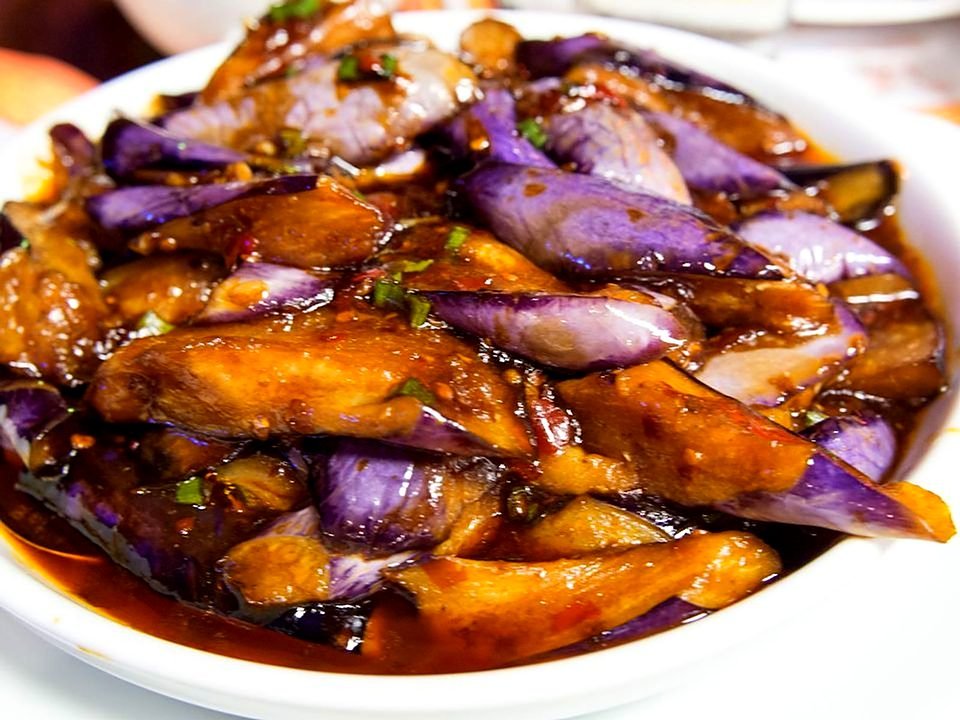 Eggplant w. Garlic Sauce